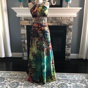 Watercolor formal dress